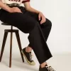V-Star da uomo in pelle nappa nera con stella in pelle nera
