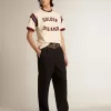 V-Star da uomo in pelle nappa nera con stella in pelle nera