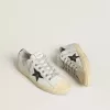 V-Star in pelle con stella e linguetta sul tallone in pelle nera con stampa cocco
