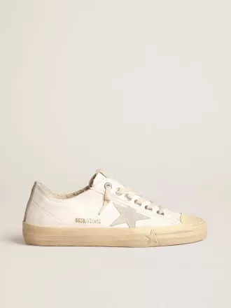 V-Star in pelle nappa con stella e linguetta sul tallone in camoscio grigio ghiaccio