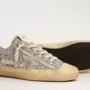 V-Star LTD da donna in glitter argento con stella in pelle scamosciata grigio ghiaccio