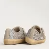 V-Star LTD da donna in glitter argento con stella in pelle scamosciata grigio ghiaccio