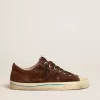 V-Star LTD da donna in pelle scamosciata con stella marrone