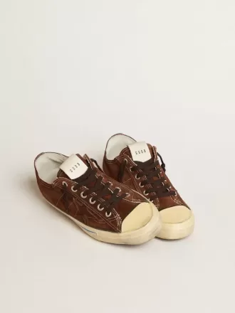 V-Star LTD da donna in pelle scamosciata con stella marrone
