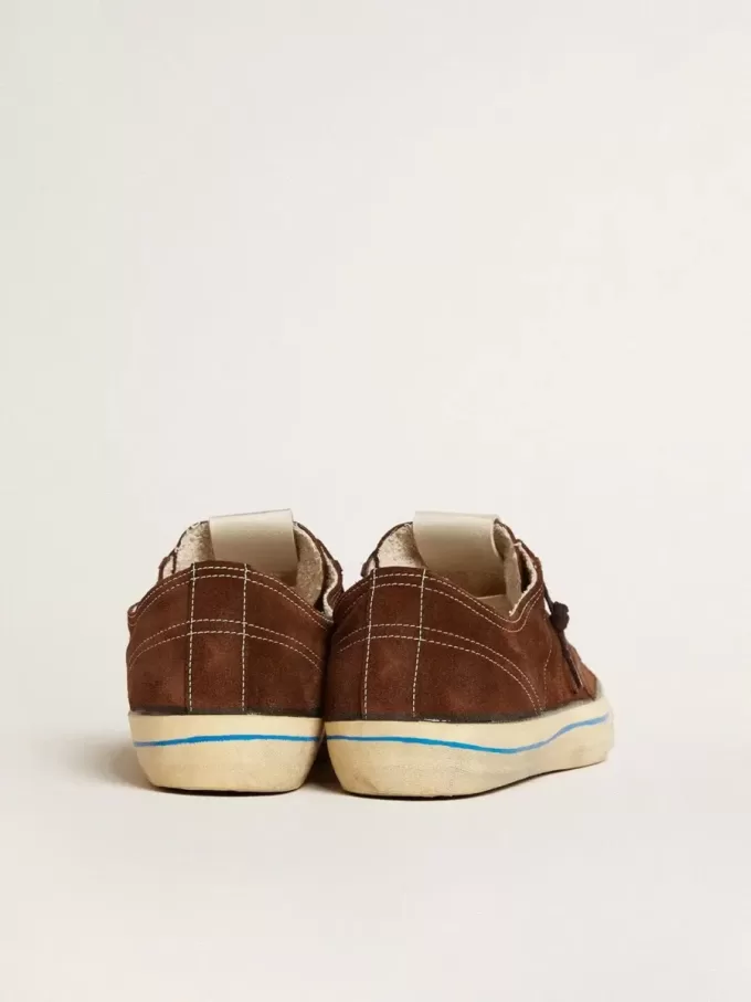 V-Star LTD da donna in pelle scamosciata con stella marrone