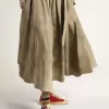 V-Star LTD da donna in pelle scamosciata rosso scuro con stella argentata