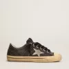 V-Star LTD da uomo in tela nera con stella e tallone grigio ghiaccio