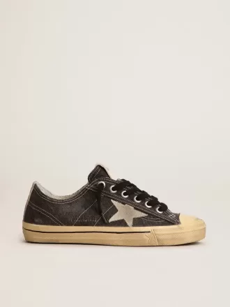 V-Star LTD da uomo in tela nera con stella e tallone grigio ghiaccio