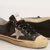 V-Star LTD da uomo in tela nera con stella e tallone grigio ghiaccio