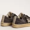 V-Star LTD da uomo in tela nera con stella e tallone grigio ghiaccio