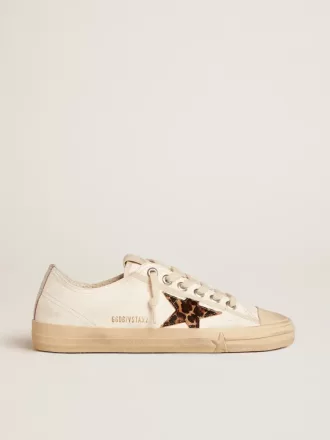 V-Star LTD in nappa con stella in pelle di cavallino e linguetta argentata sul tallone
