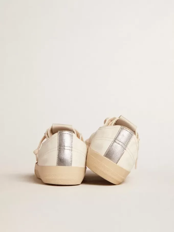 V-Star LTD in nappa con stella in pelle di cavallino e linguetta argentata sul tallone