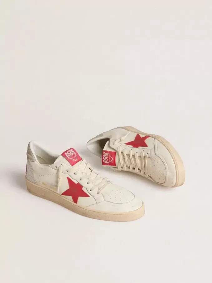 Valentine’s Day Women’s Ball Star con stella in pelle rossa e scritta Swarovski rossa