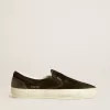 VCE Penstar da donna in pelle scamosciata nera con tallone in pelle nera