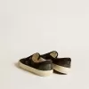 VCE Penstar da donna in pelle scamosciata nera con tallone in pelle nera