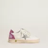 Young Ball Star con stella glitterata argento e linguetta sul tallone glitterata rosa