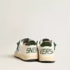 Young Ball Star con stella turchese e linguetta sul tallone in pelle scamosciata verde