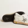 Young Ball Star in nappa con stella glitterata argento e linguetta sul tallone
