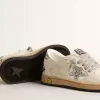 Young Ball Star in nappa con stella glitterata argento e linguetta sul tallone