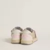 Young Ball Star in pelle scamosciata color perla con stella in pelle e linguetta sul tallone