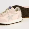 Young Marathon in nylon rosa con stella stampata e linguetta in pelle sul tallone
