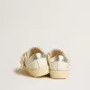 Young May con stella glitterata fucsia e linguetta sul tallone in pelle metallizzata