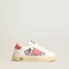 Young May con stella in pelle rosa e linguetta sul tallone Young May con stella in pelle rosa e linguetta sul tallone