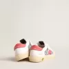 Young May con stella in pelle rosa e linguetta sul tallone Young May con stella in pelle rosa e linguetta sul tallone