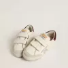 Young Old School con stella in pelle metallizzata argento e tallone in camoscio viola Young Old School con stella in pelle metallizzata argento e tallone in camoscio viola