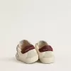 Young Old School con stella in pelle metallizzata argento e tallone in camoscio viola Young Old School con stella in pelle metallizzata argento e tallone in camoscio viola