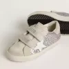 Young Old School in argento e rosa glitterato con stella in pelle bianca