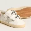 Young Old School in pelle con stella in camoscio grigio e linguetta sul tallone in rosa antico