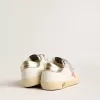 Young Old School in pelle con stella in pelle color pesca metallizzata